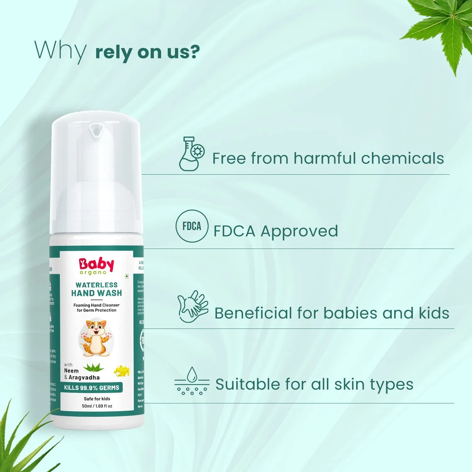 Mess Free | Waterless Hand Wash for kids | 0-15 Years