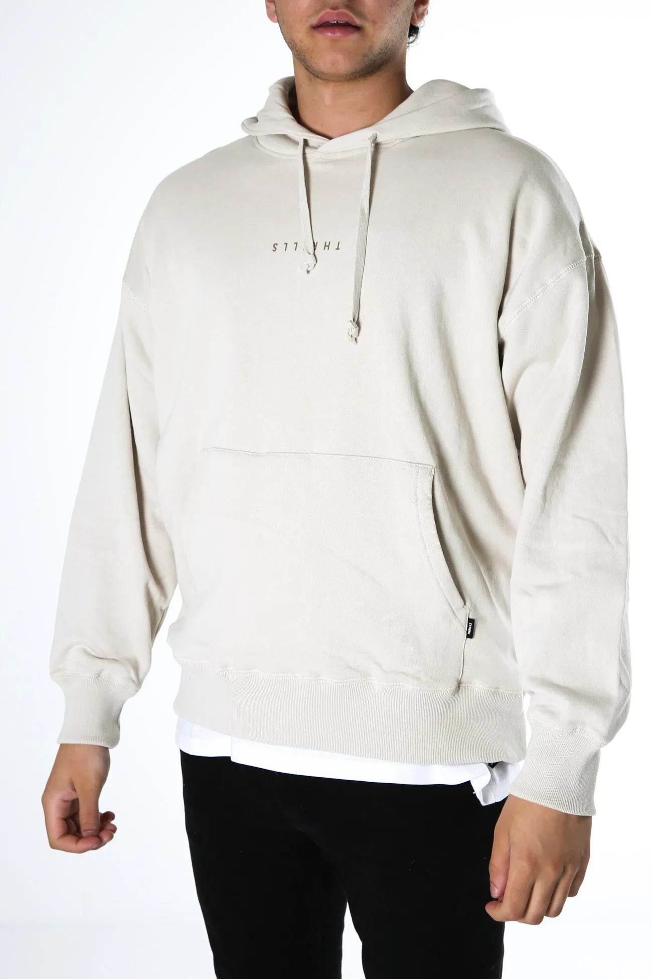Minimal Thrills Slouch Pull On Hood Cement