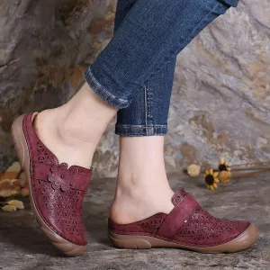 Nanccy Comfortable Retro Backless Casual Sandals