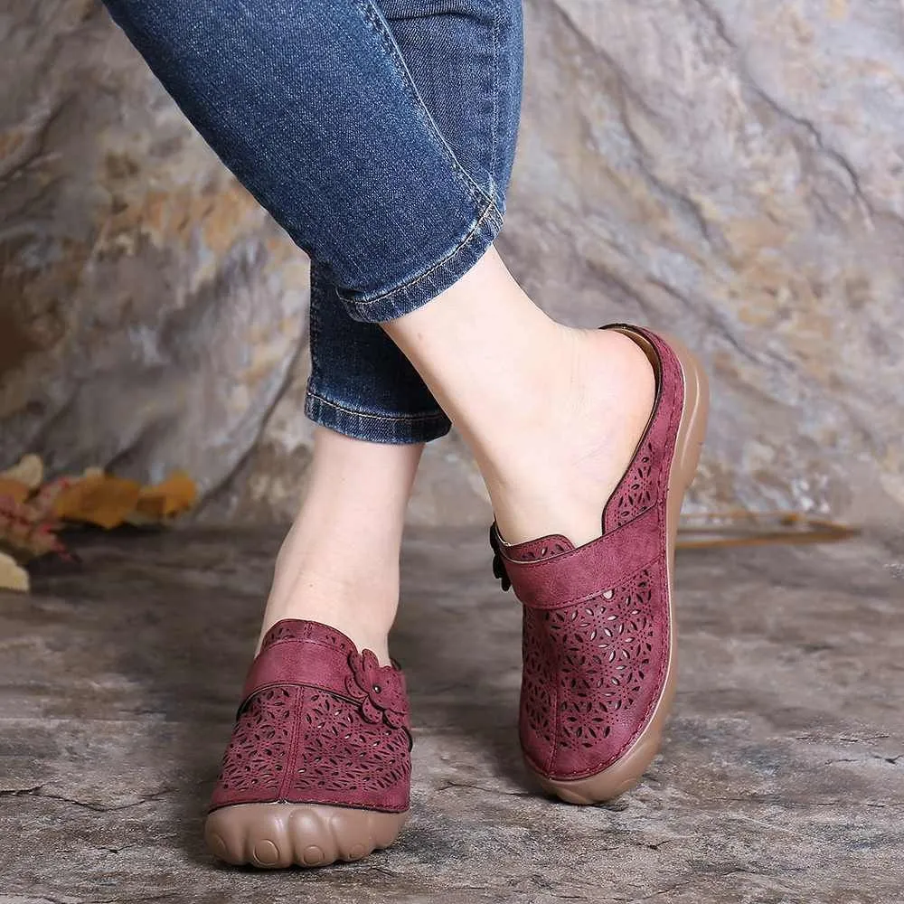 Nanccy Comfortable Retro Backless Casual Sandals