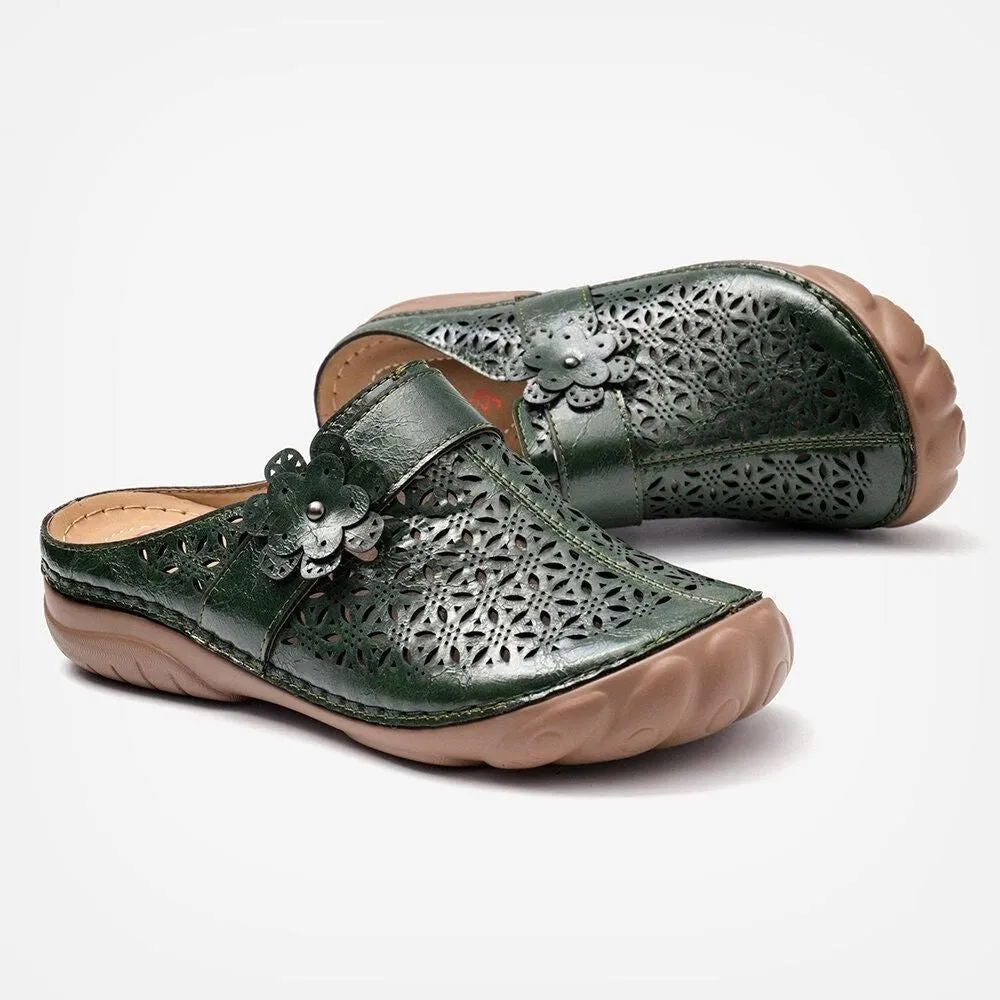 Nanccy Comfortable Retro Backless Casual Sandals