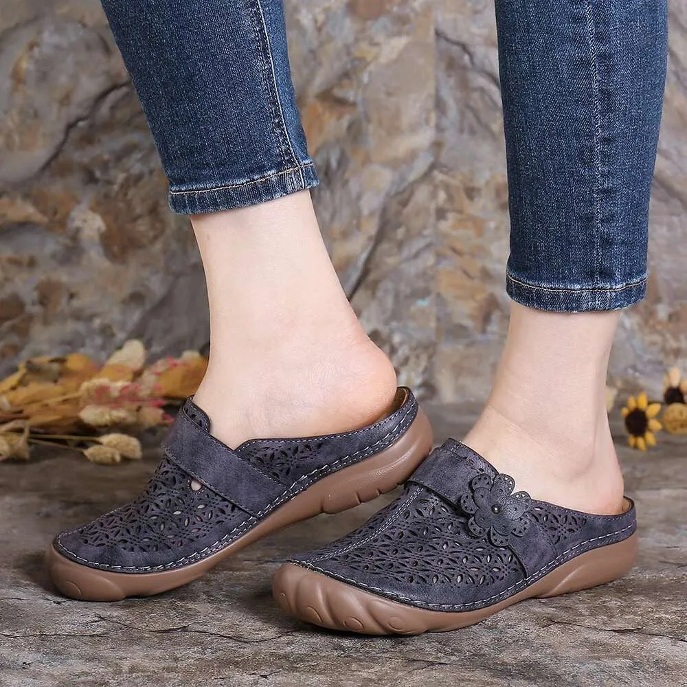 Nanccy Comfortable Retro Backless Casual Sandals