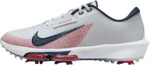 Nike Infinity Tour 2 Golf Shoes (FZ8798-001, Pure Platinum/White/Light Crimson/Armory Navy) Size 10
