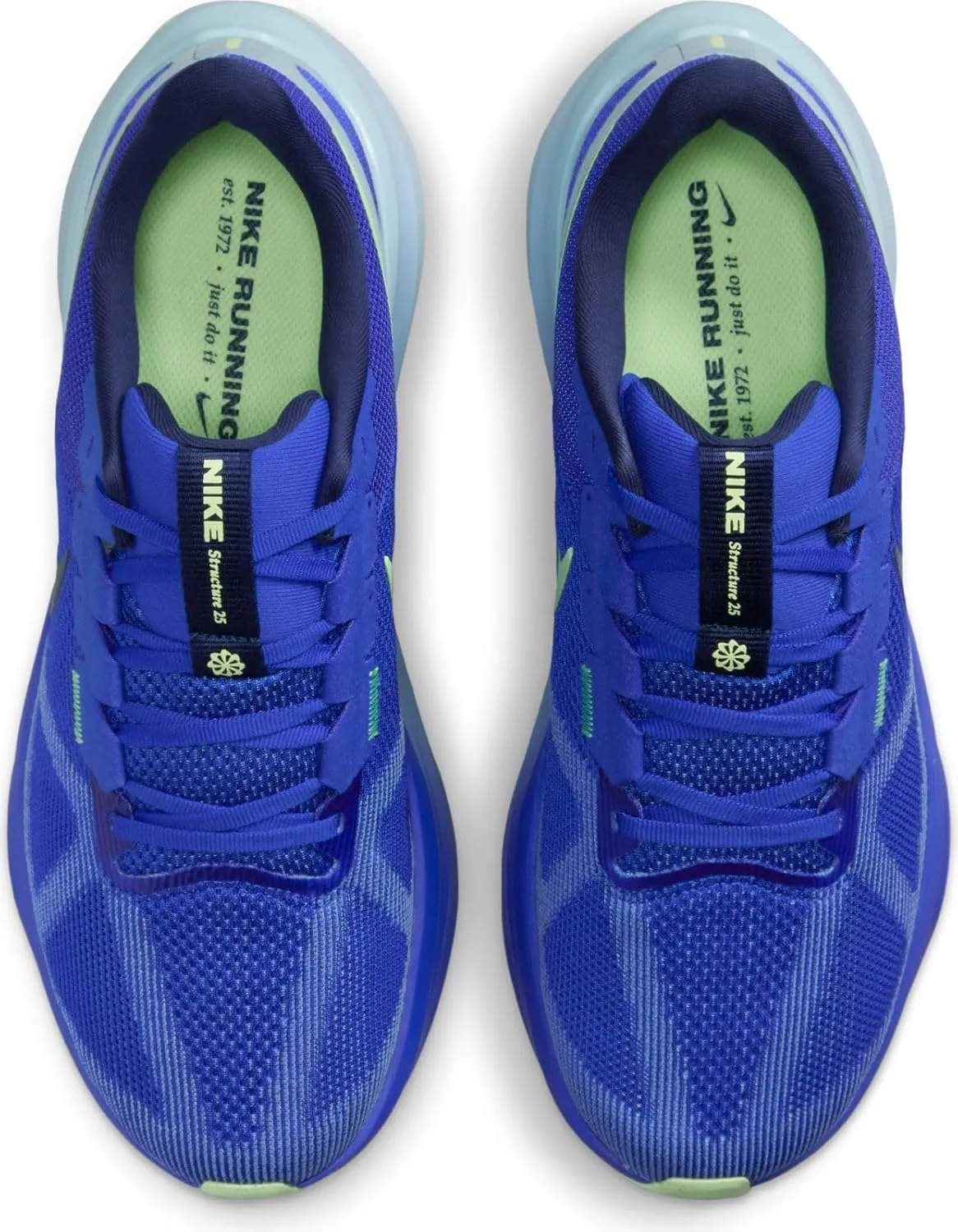 Nike Structure 25 Men's Road Running Shoes (DJ7883-403, Hyper Royal/Light Armory Blue/Polar/Midnight Navy)