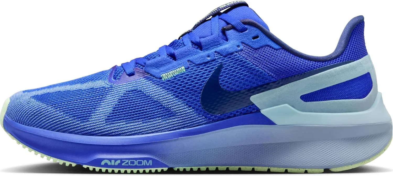 Nike Structure 25 Men's Road Running Shoes (DJ7883-403, Hyper Royal/Light Armory Blue/Polar/Midnight Navy)