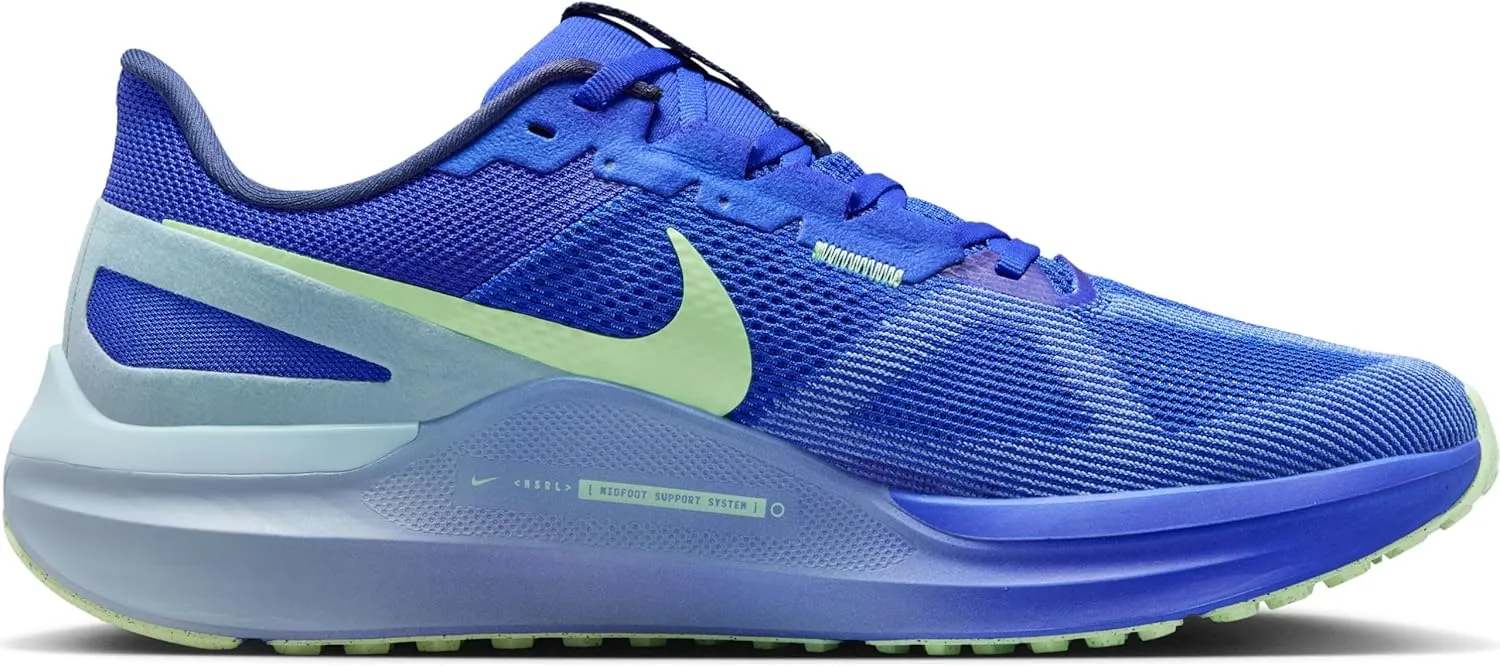 Nike Structure 25 Men's Road Running Shoes (DJ7883-403, Hyper Royal/Light Armory Blue/Polar/Midnight Navy)