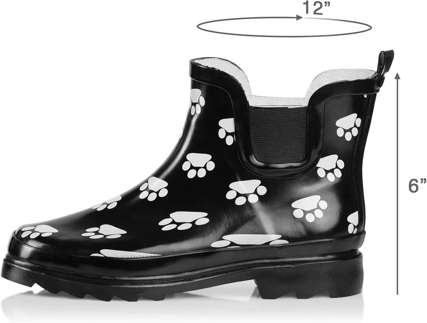 NORTY - Womens Ankle Rain Boots - Ladies Waterproof Winter Spring Garden Boot runs  size large