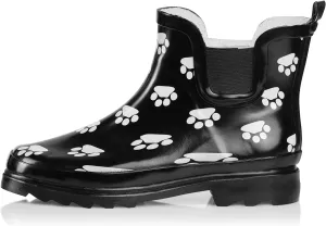NORTY - Womens Ankle Rain Boots - Ladies Waterproof Winter Spring Garden Boot runs  size large