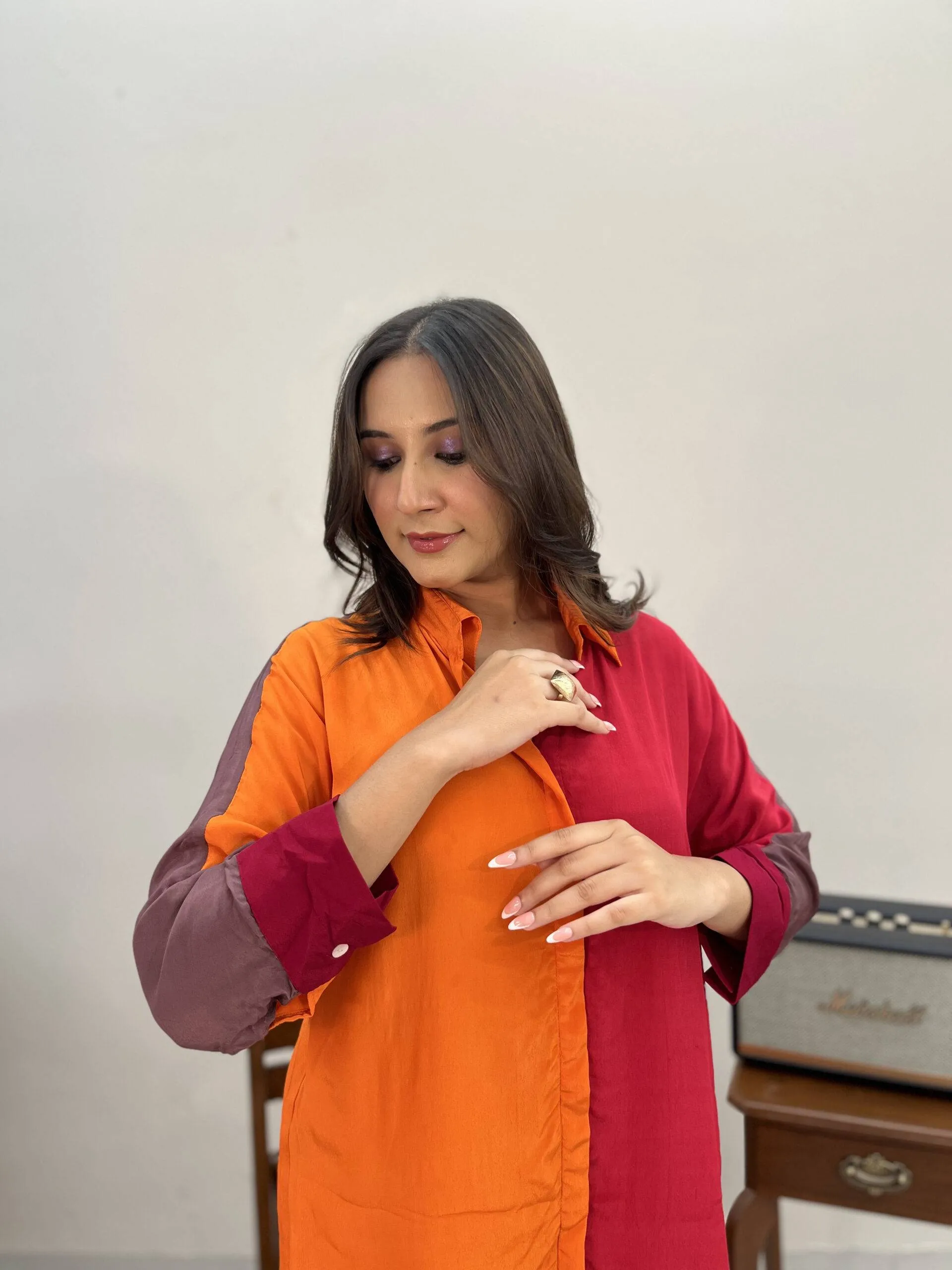 Orange Multi-Coloured Co-ord Set