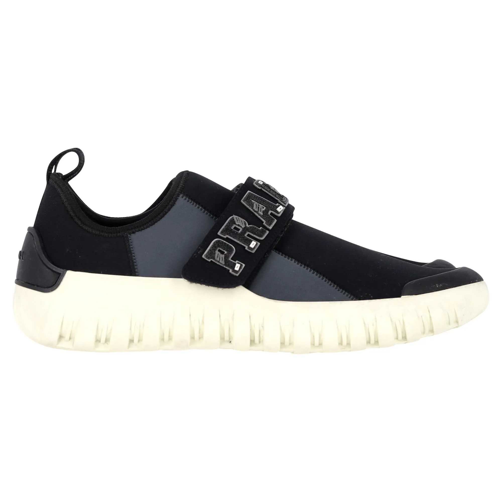 Prada Frog Sneakers in Black Neoprene
