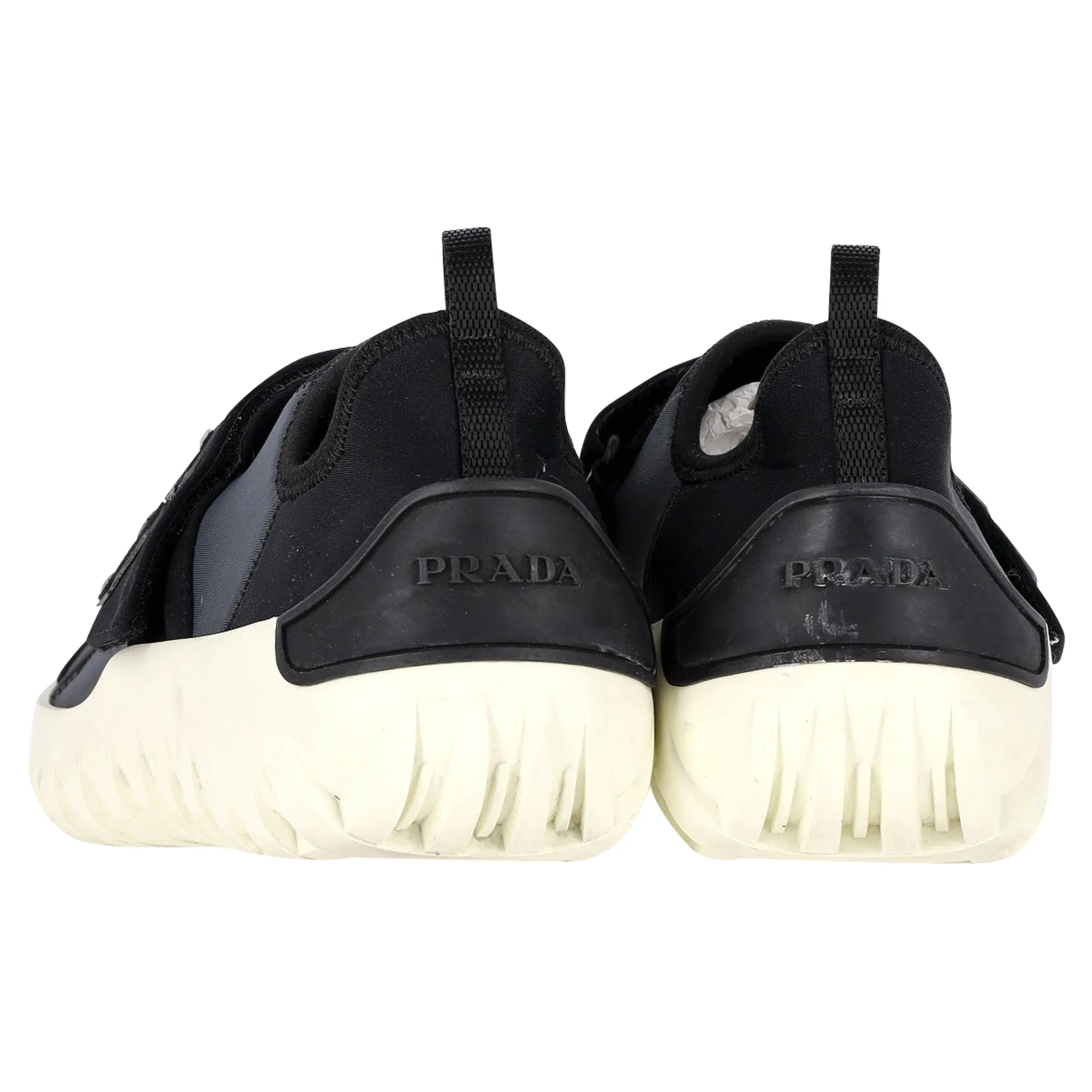Prada Frog Sneakers in Black Neoprene