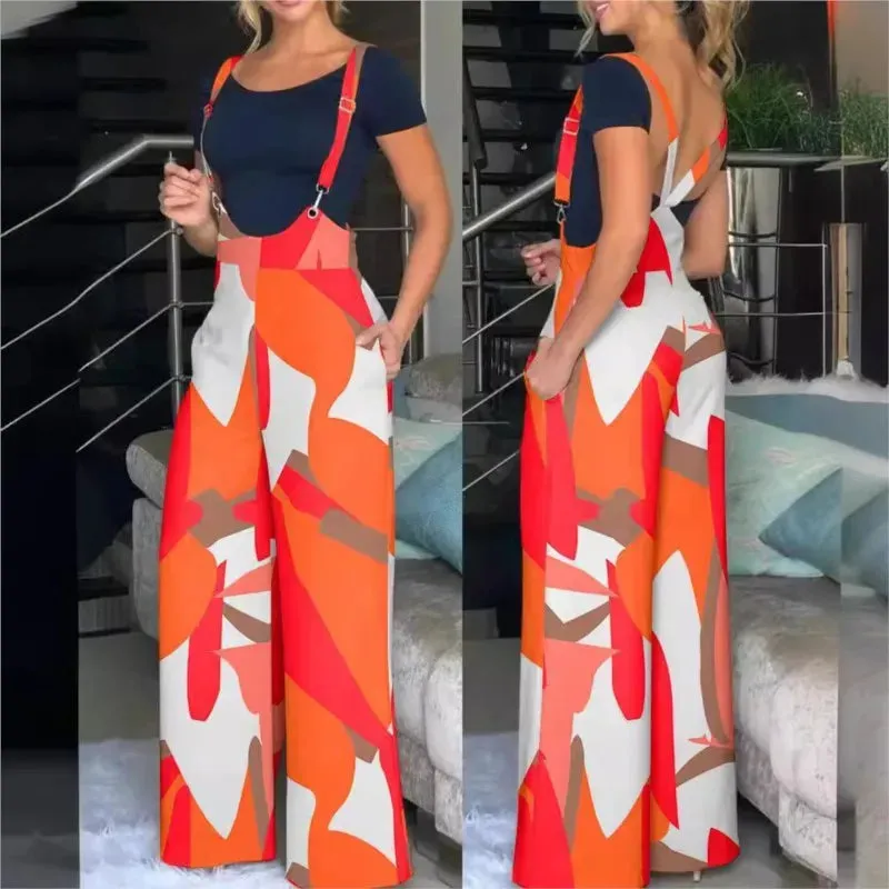 Printed Lantern Pants Jumpsuit