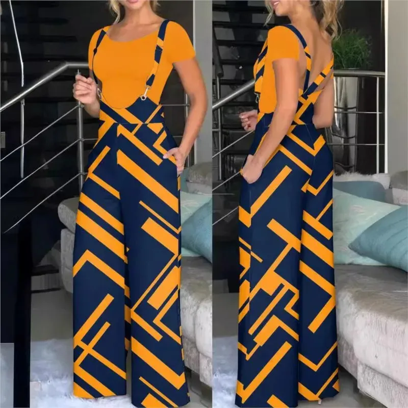 Printed Lantern Pants Jumpsuit