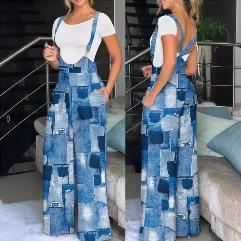 Printed Lantern Pants Jumpsuit