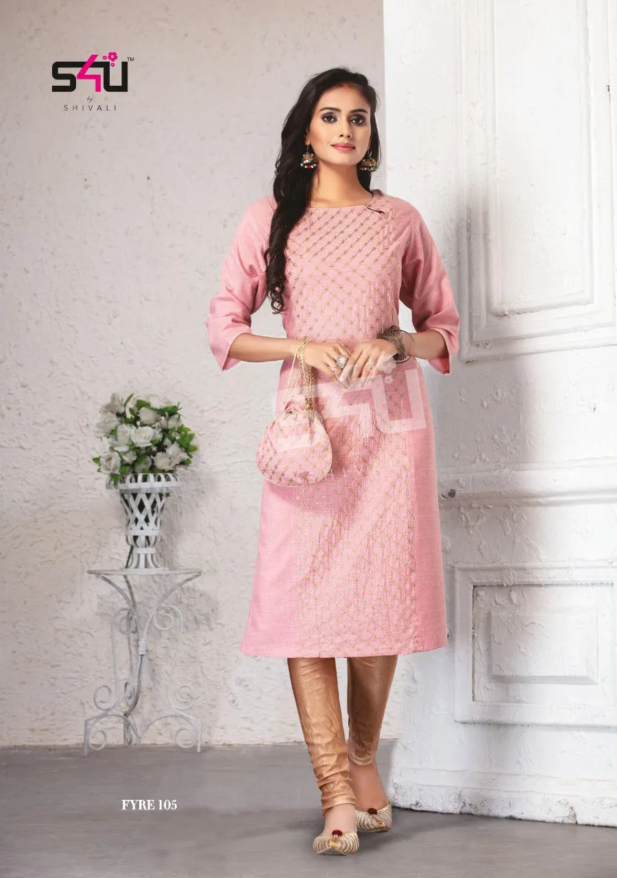 S4U Shivali Fyre Vol 1 Desginer Casual Wear Kurti Collections