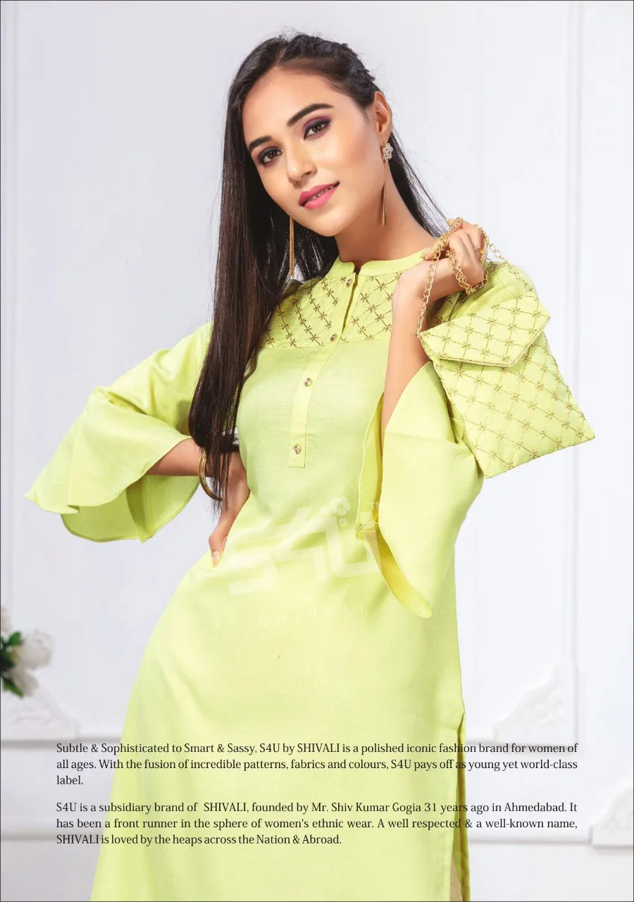 S4U Shivali Fyre Vol 1 Desginer Casual Wear Kurti Collections