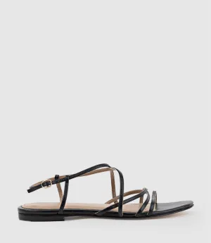 SERVILLE Strappy Sandal in Black