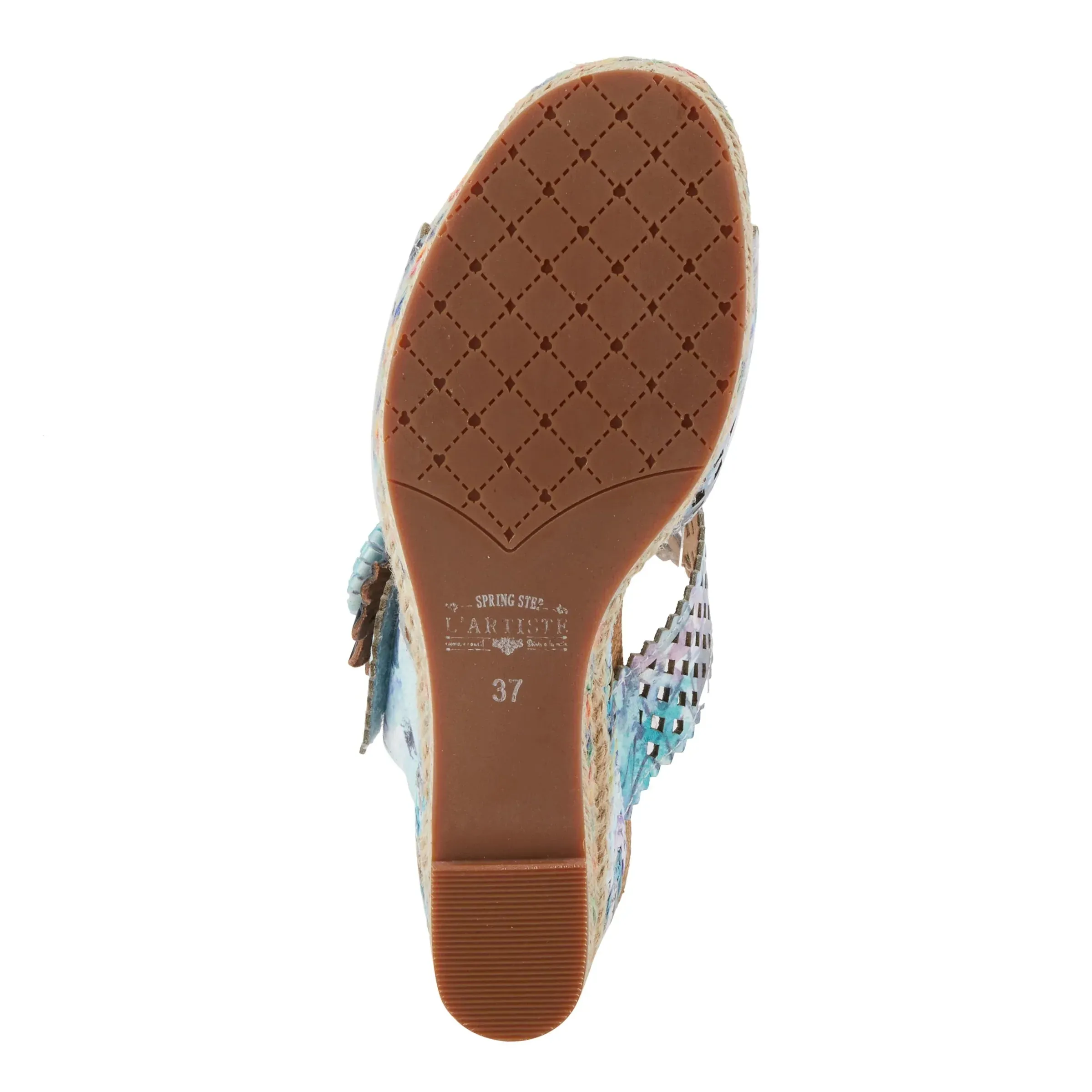 Spring Step Shoes  L'Artiste Evesgarden Sandals Women's Leather Wedge 3.25"