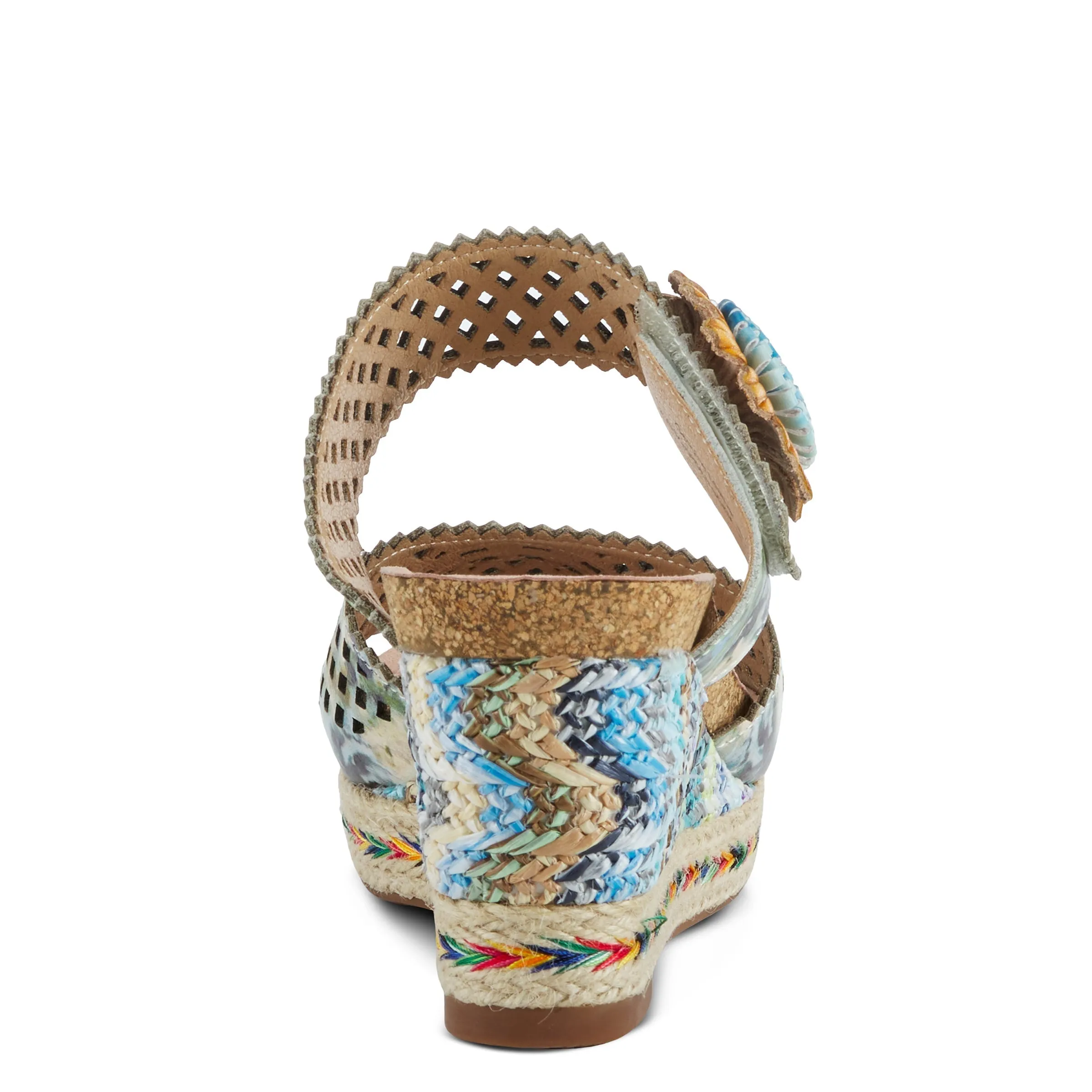 Spring Step Shoes  L'Artiste Evesgarden Sandals Women's Leather Wedge 3.25"