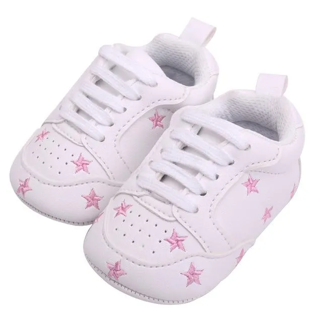 Star Pattern First Walkers Sneakers