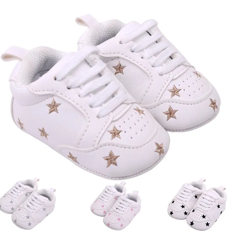 Star Pattern First Walkers Sneakers