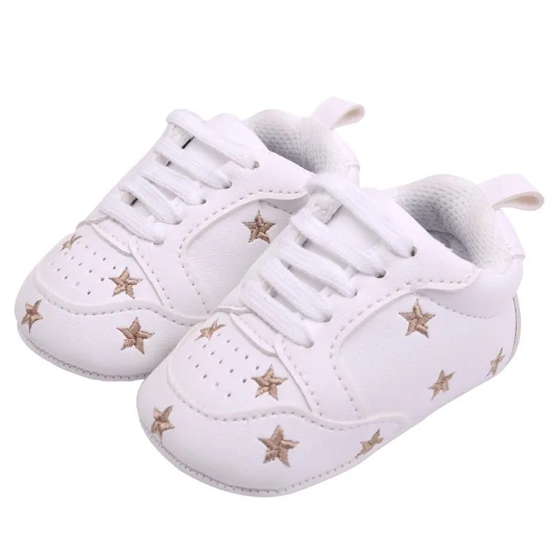 Star Pattern First Walkers Sneakers