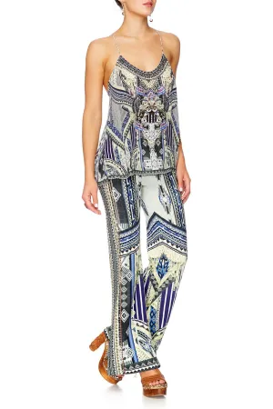 STRETCH FLARED TROUSERS TIE THE KNOT