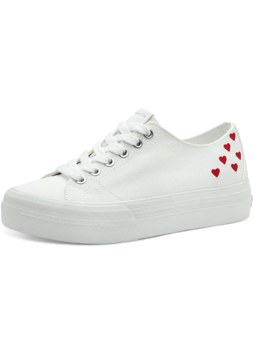 Tamaris Billie Hearts Vegan Sneakers White