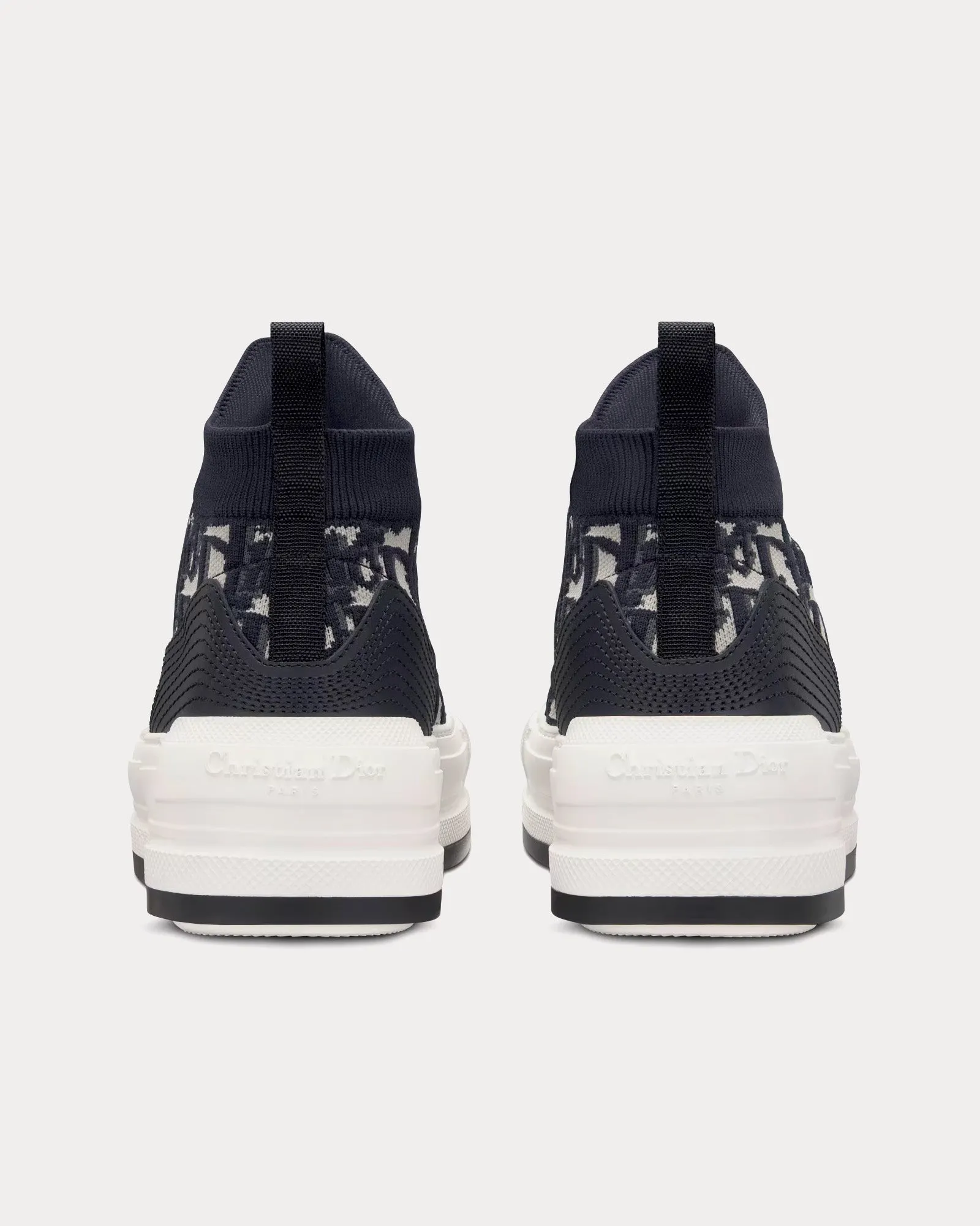 Walk'n'Dior Platform Deep Blue Dior Oblique Technical Mesh and Calfskin High Top Sneakers