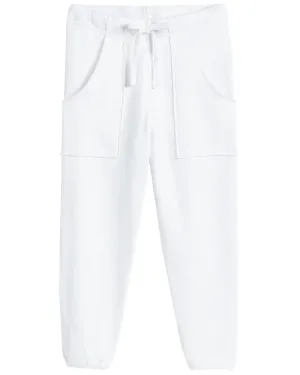 White Eamon Sweatpant Jogger