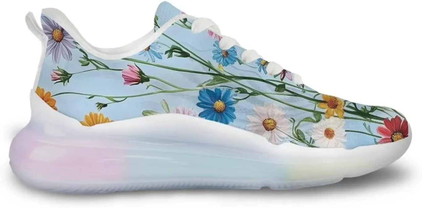 Women's Air Cushion Running Shoes Non Slip Breathable Mesh Sports Sneakers Comfort Arch Support Walking Shoes US 6-11