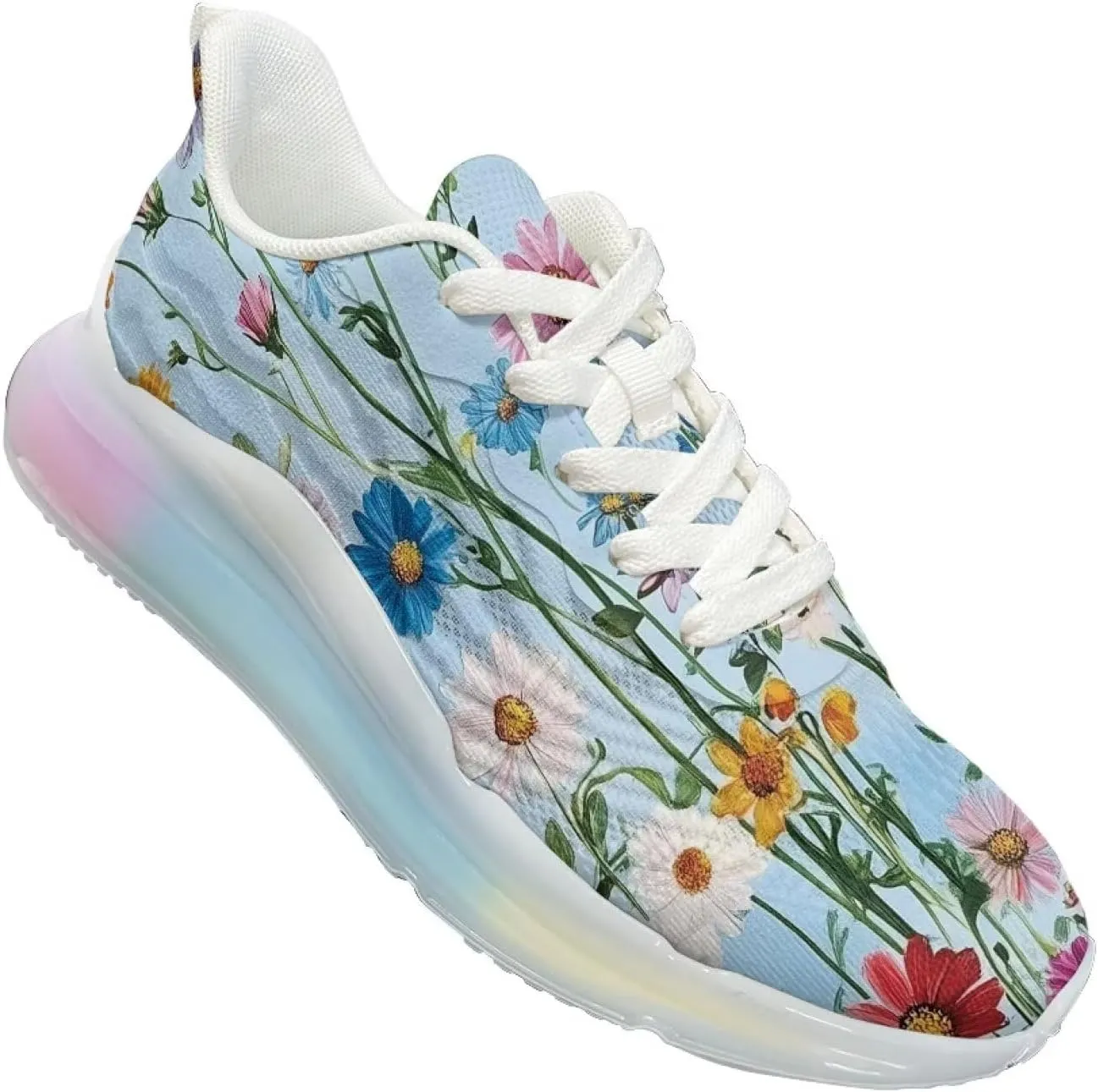 Women's Air Cushion Running Shoes Non Slip Breathable Mesh Sports Sneakers Comfort Arch Support Walking Shoes US 6-11