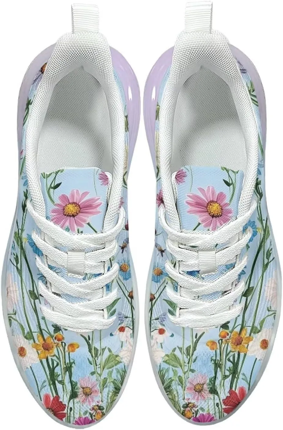 Women's Air Cushion Running Shoes Non Slip Breathable Mesh Sports Sneakers Comfort Arch Support Walking Shoes US 6-11
