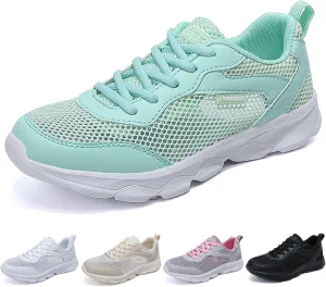 Women's Mesh Lace up Running Tennis Shoes Fashion Lightweight Breathable Hollow Comfortable Non-Slip Round Toe Casual Workout Sneakers for Walking Trekking Outdoor