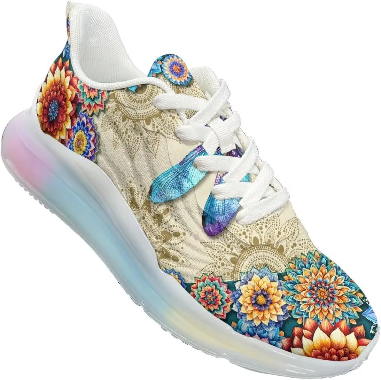 Women's Shoes Comfortable Low Top Air Cushion Workout Walking Sneaker Lightweight Non-Slip Footwear Running Shoes Women US 6-11