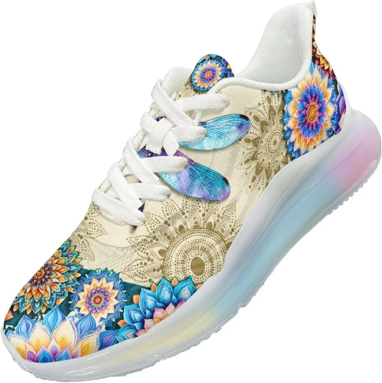 Women's Shoes Comfortable Low Top Air Cushion Workout Walking Sneaker Lightweight Non-Slip Footwear Running Shoes Women US 6-11
