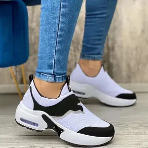 Women's Walking Shoes,Fashion Sneakers for Women,Breathable Sneakers Lightweight Knitted Non-Slip Shoe for Women Work Workout Gym Travel-White||10